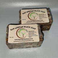 Raw African Black Soap bar (8oz)