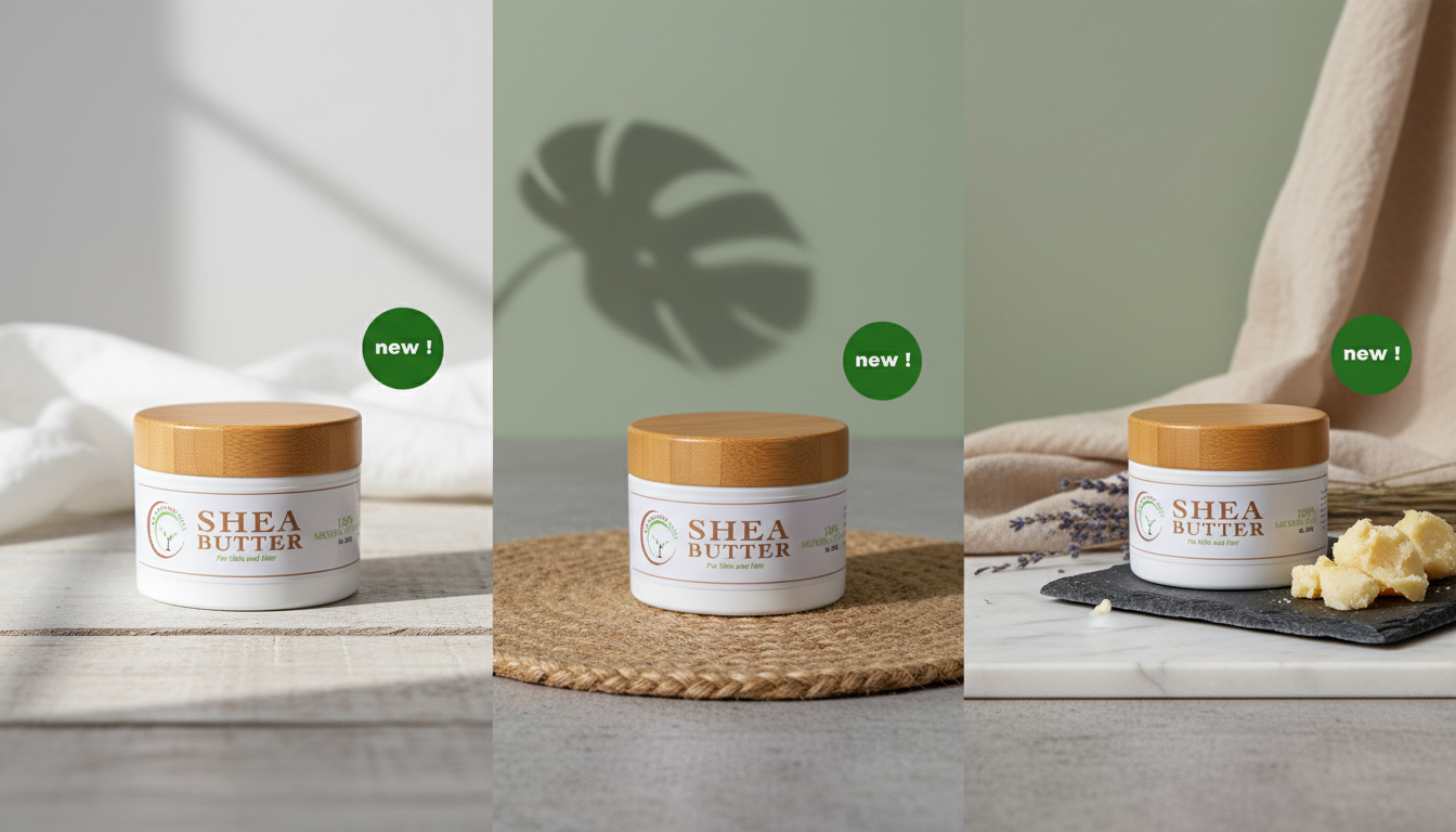 Whipped All_Natural African Unrefined Shea Butter (50g and 100g) – Raw Moisturizer for Skin & Hair, Deep Hydration & Repair, 100% Pure from Ghana