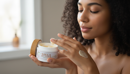 All-Natural African Unrefined Whipped Shea Butter (250g) – Pure Moisturizing Butter for Skin & Hair