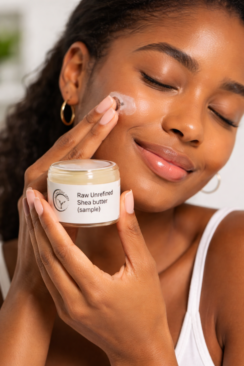 100% Natural unrefined Shea butter from Ghana (1oz container)
