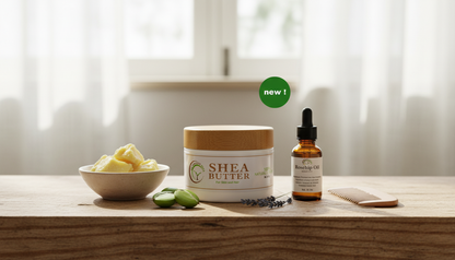 All-Natural African Unrefined Whipped Shea Butter (250g) – Pure Moisturizing Butter for Skin & Hair