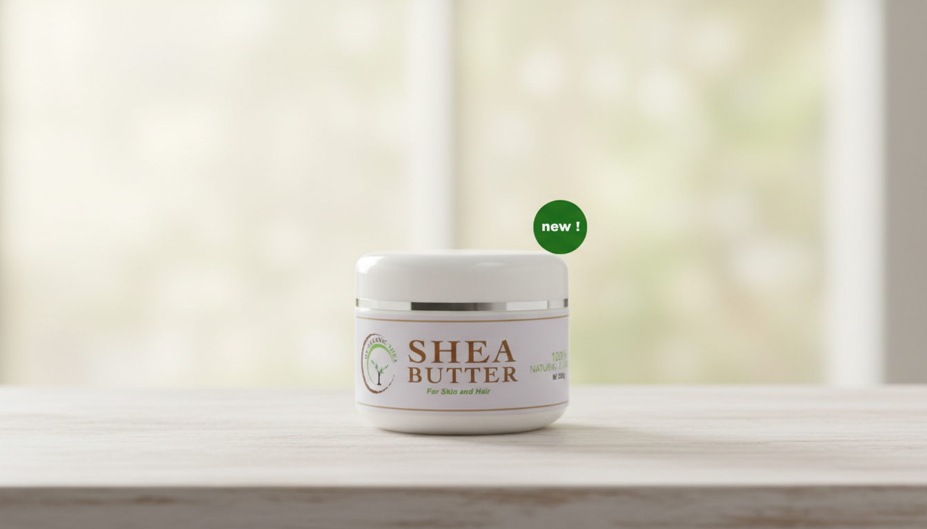 Raw Unrefined Shea Butter 250g – Natural Non-Whipped Moisturizer for Skin, Hair & Body