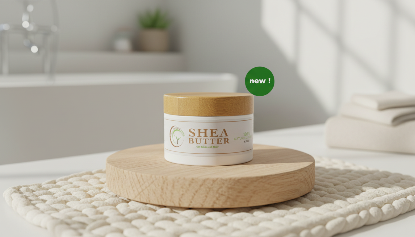 Whipped All_Natural African Unrefined Shea Butter (50g and 100g) – Raw Moisturizer for Skin & Hair, Deep Hydration & Repair, 100% Pure from Ghana