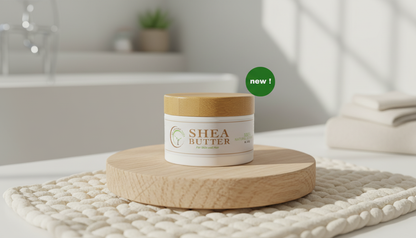 Whipped All_Natural African Unrefined Shea Butter (50g and 100g) – Raw Moisturizer for Skin & Hair, Deep Hydration & Repair, 100% Pure from Ghana