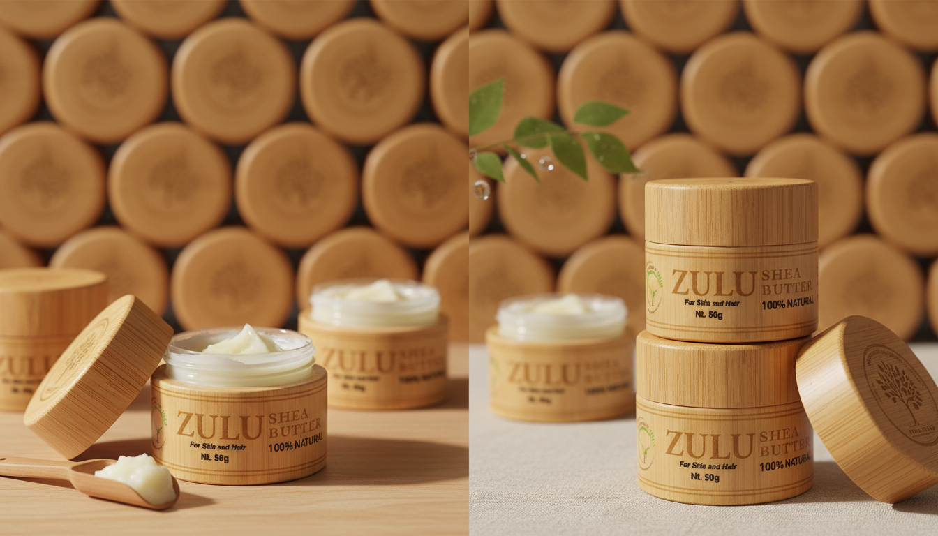 ZULU Lavender & Lemon Infused Shea Butter (50g) – All Natural Moisturizer for Dry Skin, Glow & Nourishment | By My Organic Shea