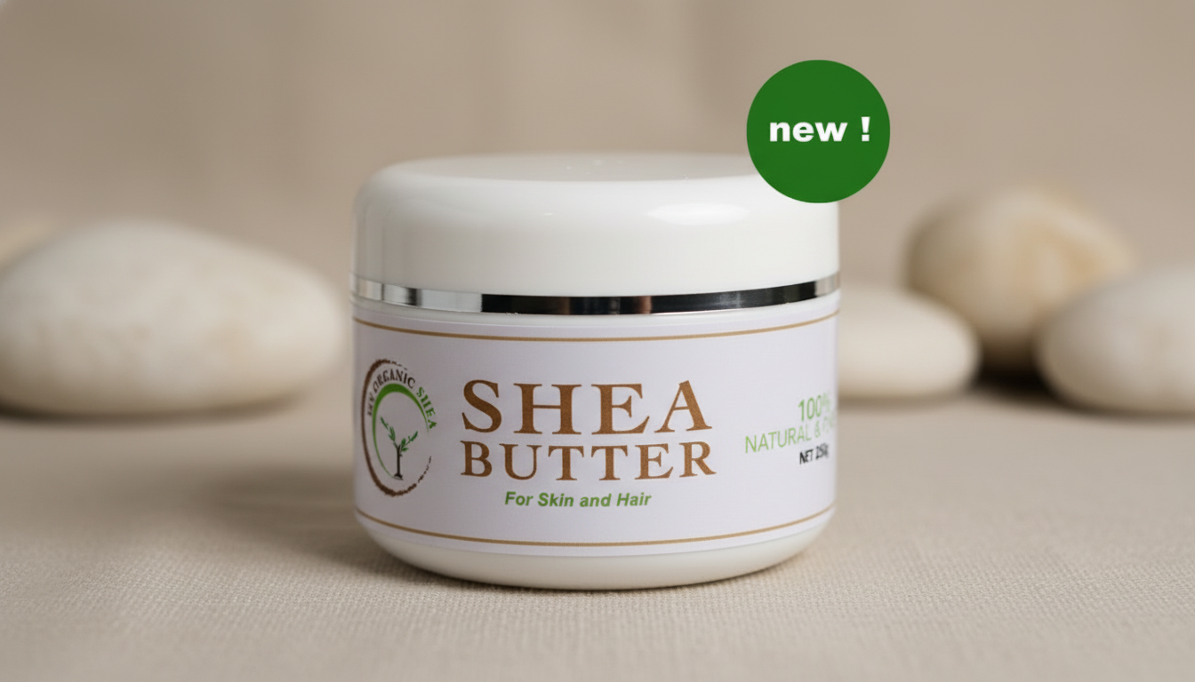 Raw African Shea Butter (Non-Whipped) – 100% Pure, Unrefined, Natural Skin & Hair Moisturizer