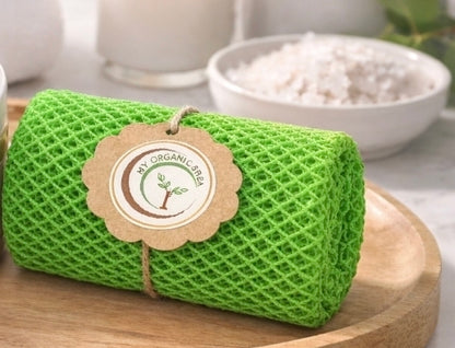 70” African Exfoliating Bath Net Sponge – Deep Cleansing Back Scrubber for Smooth, Glowing Skin