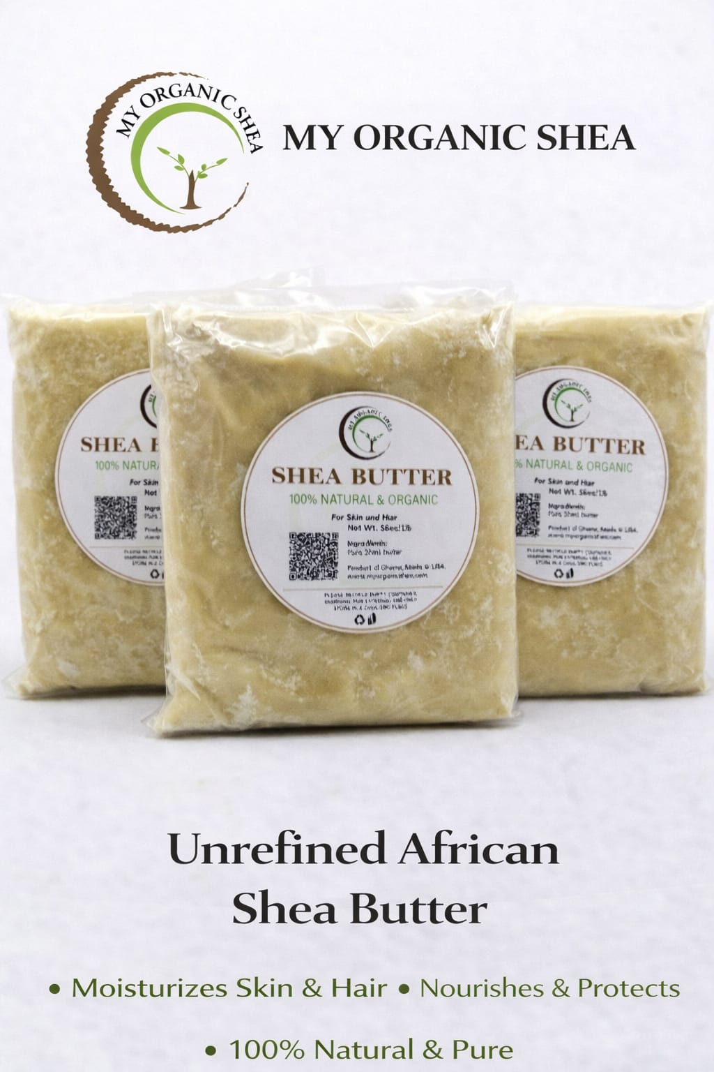 Unrefined Shea butter from Ghana (BULK PRICING) (1 lb)