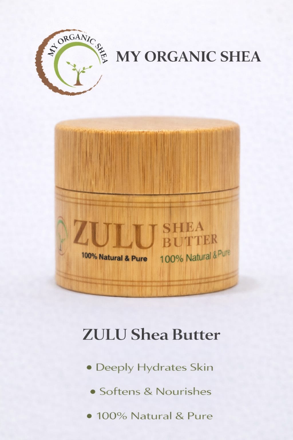 ZULU Lavender & Lemon Infused Shea Butter (50g) – All Natural Moisturizer for Dry Skin, Glow & Nourishment | By My Organic Shea