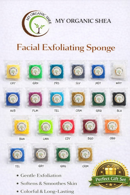 Facial Sponge – Multiple Colors Available | Deep Cleansing & Gentle Exfoliation