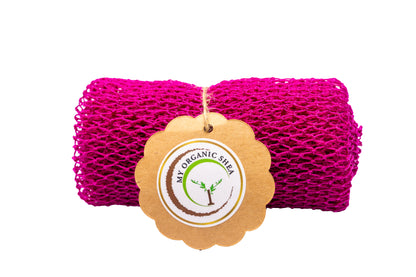 African Exfoliating Bath Net Sponge – 50” Long Nylon Whole Body and Back Scrubber for Deep Clean, Smooth Skin & Body Exfoliation
