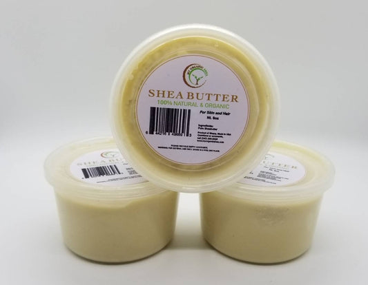 100% Natural unrefined Shea butter from Ghana (1oz/2oz/4oz/8oz per container)