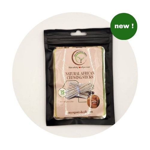 Natural African Chewing Sticks/Sokodua/Natural Stick Toothbrush (Regular and Mint flavored)