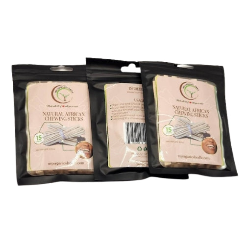Natural African Chewing Sticks/Sokodua/Natural Stick Toothbrush (Regular and Mint flavored)