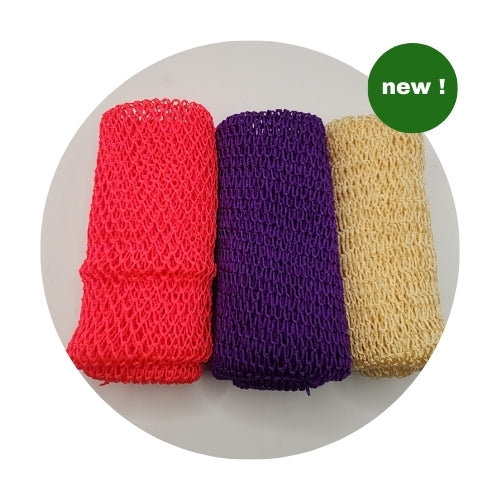 3-Pack African Exfoliating Bath Sponge Sapo: Nylon Body Scrubber