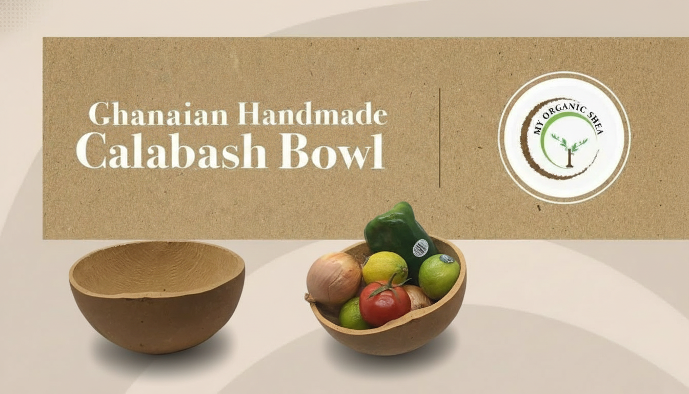 100% authentic Ghanaian calabash bowl/cup