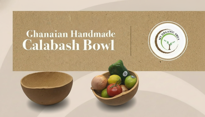 100% authentic Ghanaian calabash bowl/cup