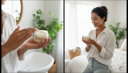 ZURI Body Butter – Natural Shea Butter, Coconut Oil & Lavender + Tea Tree Essential Oils (100g) – Deep Moisture for Soft, Healthy Skin