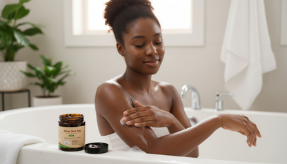 Scented African Black Soap (4oz and 8oz) – Natural Deep Cleansing Bar for Acne, Dark Spots & Glowing Skin | Handmade Moisturizing Soap