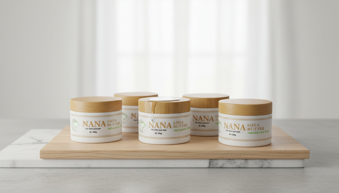 Lemon Scented African Shea Butter – Natural Moisturizer for Skin & Hair, Deep Hydration & Glow