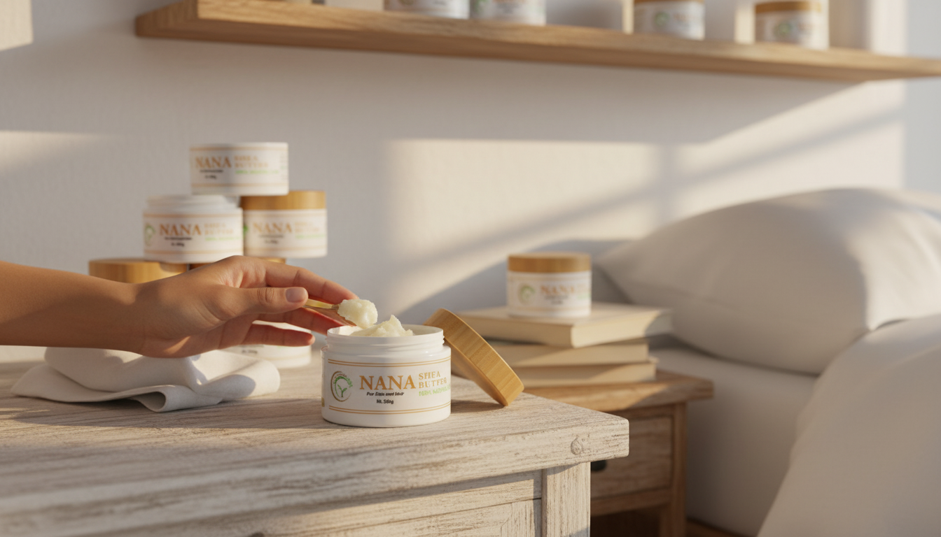 Lemon Scented African Shea Butter – Natural Moisturizer for Skin & Hair, Deep Hydration & Glow