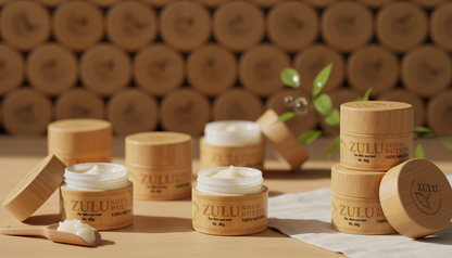 ZULU Lavender & Lemon Infused Shea Butter (50g) – All Natural Moisturizer for Dry Skin, Glow & Nourishment | By My Organic Shea