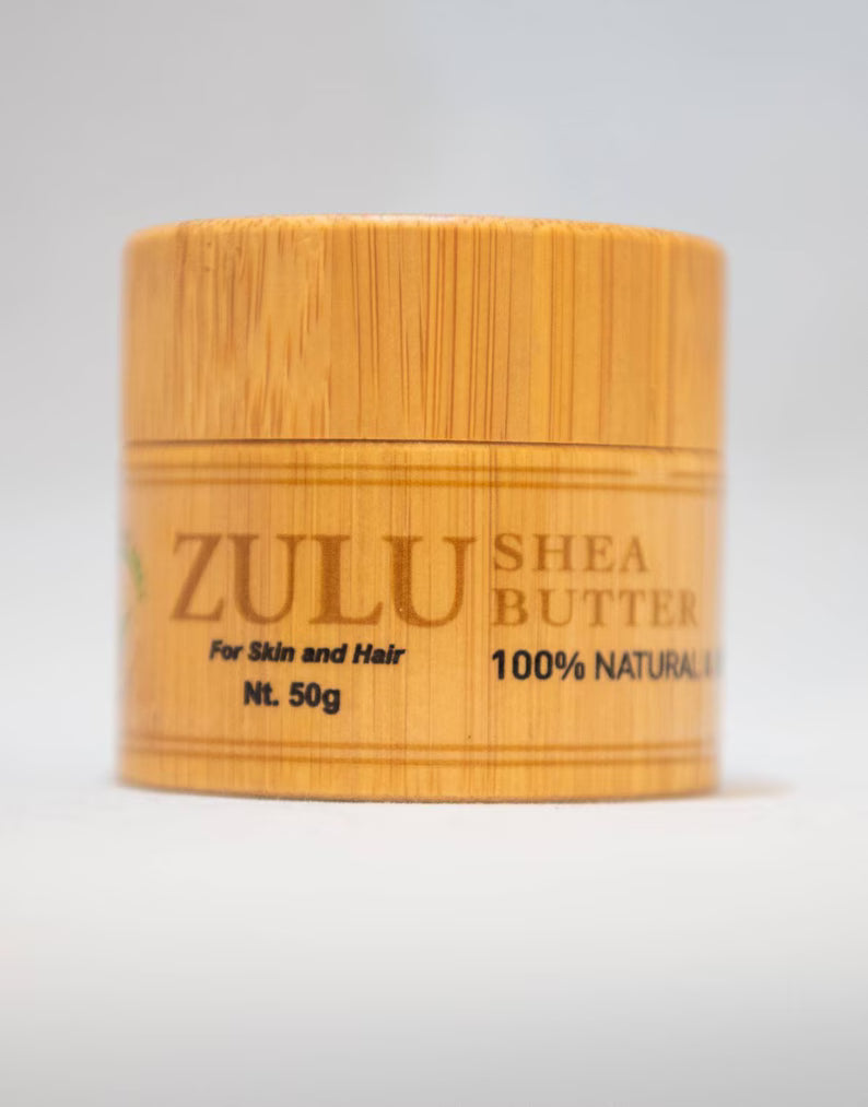 ZULU Lavender & Lemon Infused Shea Butter (50g) – All Natural Moisturizer for Dry Skin, Glow & Nourishment | By My Organic Shea