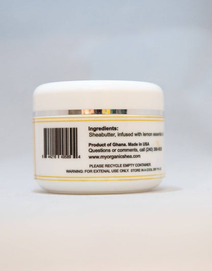 Lemon Scented African Shea Butter – Natural Moisturizer for Skin & Hair, Deep Hydration & Glow