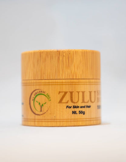 ZULU Lavender & Lemon Infused Shea Butter (50g) – All Natural Moisturizer for Dry Skin, Glow & Nourishment | By My Organic Shea