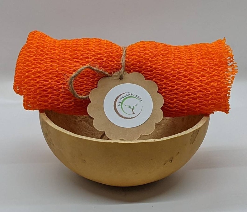 African Exfoliating Bath Net Sponge & Ghana Calabash Gift Set