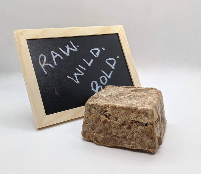 Authentic Raw African Black Soap Bar – Natural Handmade Cleanser for Acne, Dark Spots & Healthy Skin(8oz)