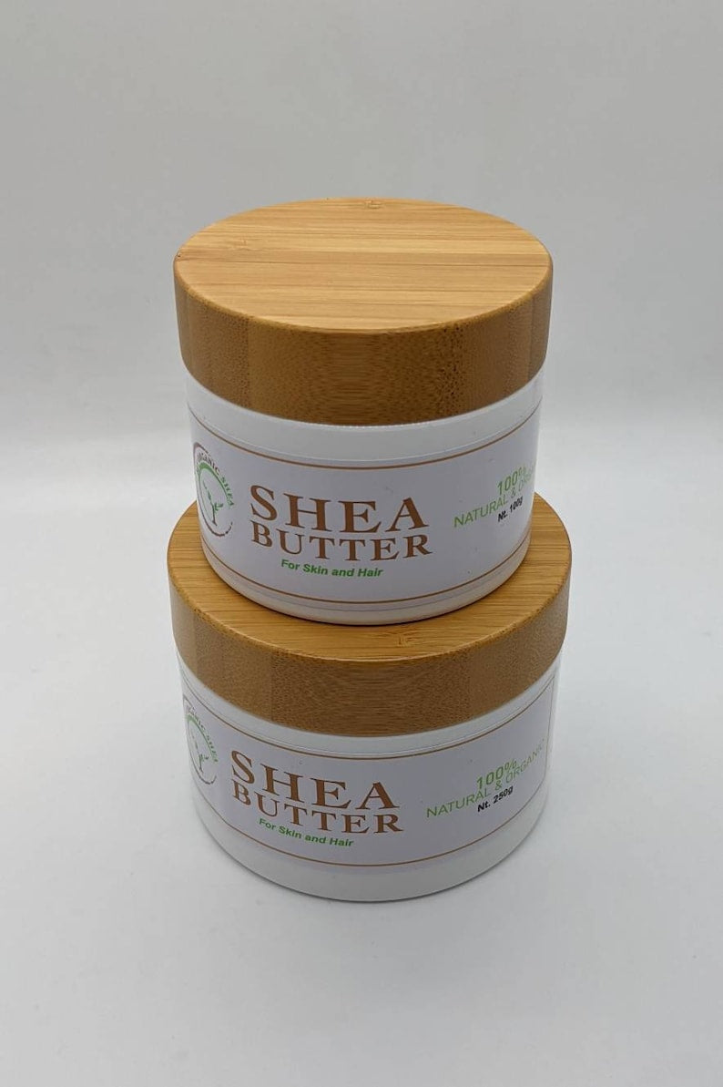 Pure African Natural Whipped Unrefined Shea Butter (100g(3.5oz) and 50g(1.76oz)
