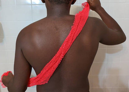 3-Pack African Exfoliating Bath Sponge Sapo: Nylon Body Scrubber