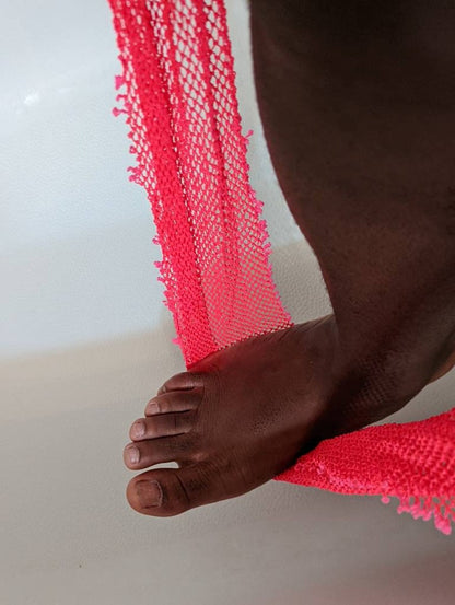 African Exfoliating Bath Net Sponge & Ghana Calabash Gift Set