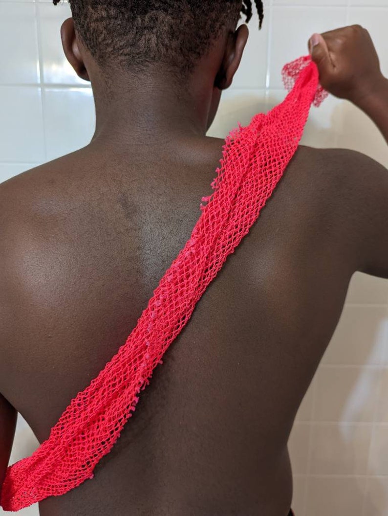 African Exfoliating Bath Net Sponge & Ghana Calabash Gift Set