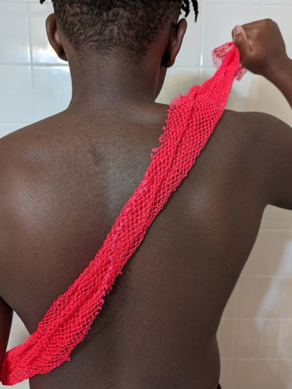 African Exfoliating Bath Net Sponge & Ghana Calabash Gift Set