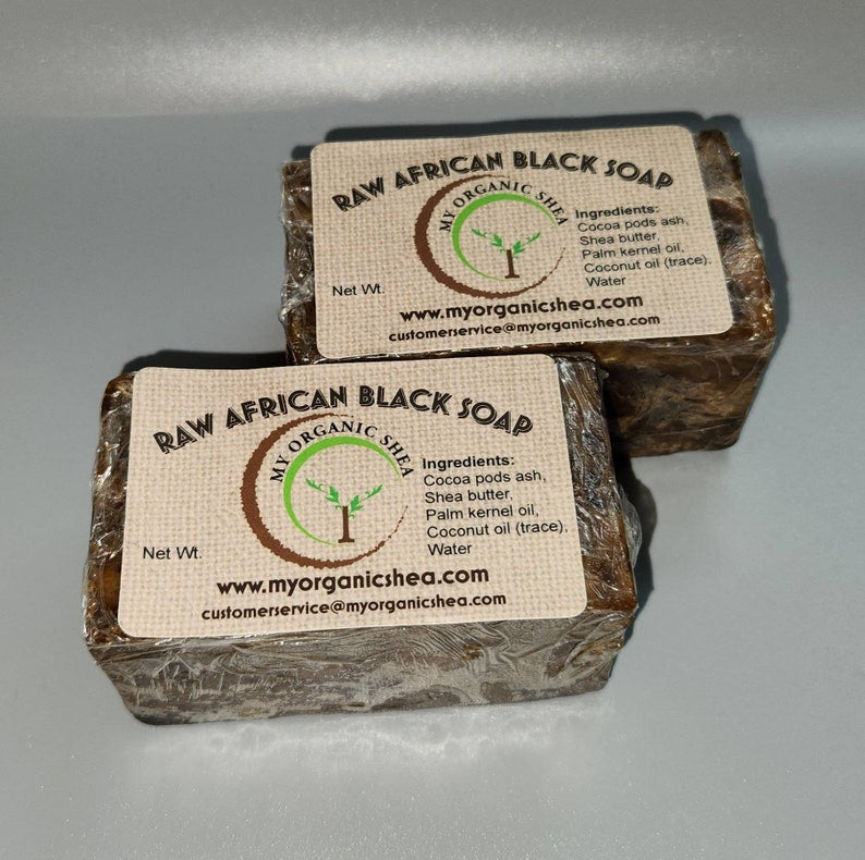 Raw Authentic African soap - Ghana (2oz and 4oz)