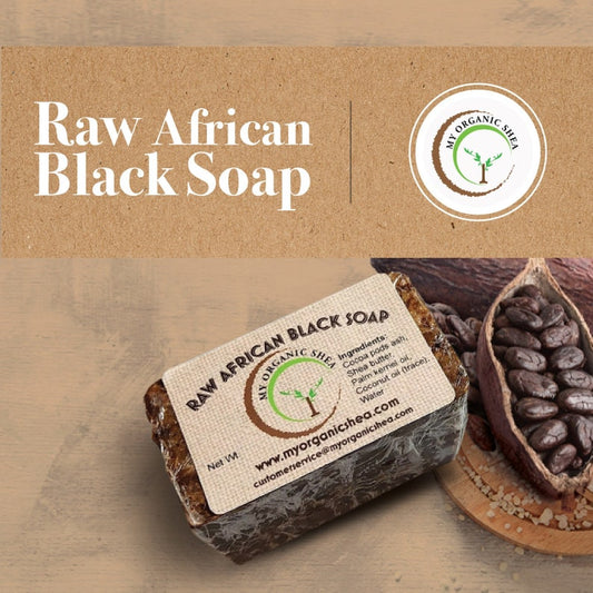 Raw African Black Soap bar (7.5oz)
