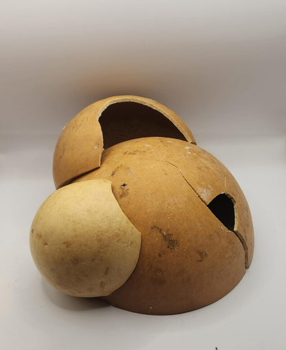 Cracked Calabash Gourd Pieces – Natural DIY Craft Material for Jewelry, Wall Art & Decor | Eco-Friendly & Handmade
