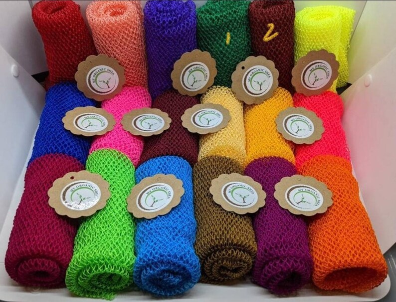 Wholesale/Bulk African Exfoliating Bath Net Sponge – Deep Cleansing Bath Sponge (Multiple Colors)