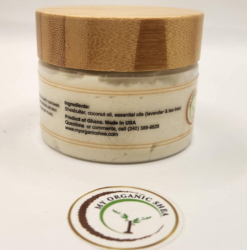 ZURI Body Butter – Natural Shea Butter, Coconut Oil & Lavender + Tea Tree Essential Oils (100g) – Deep Moisture for Soft, Healthy Skin