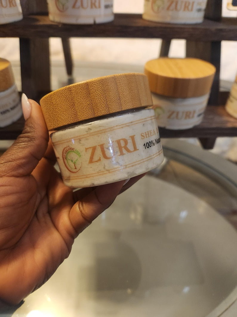 ZURI Body Butter – Natural Shea Butter, Coconut Oil & Lavender + Tea Tree Essential Oils (100g) – Deep Moisture for Soft, Healthy Skin