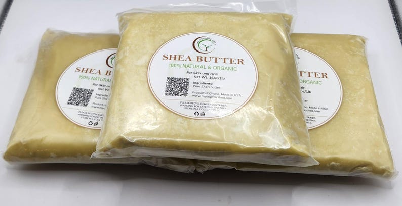 Natural Unrefined Shea butter from Ghana (BULK PRICING)2lbs/3lbs