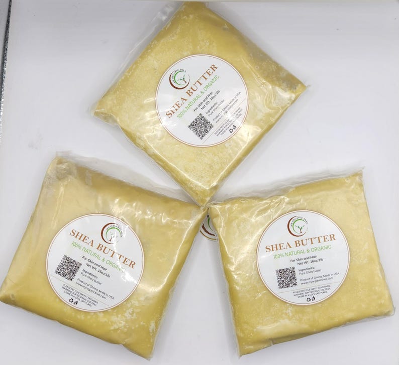 Natural Unrefined Shea butter from Ghana (BULK PRICING)2lbs/3lbs
