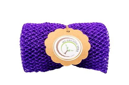 African Exfoliating Bath Net Sponge – 50” Long Nylon Whole Body and Back Scrubber for Deep Clean, Smooth Skin & Body Exfoliation