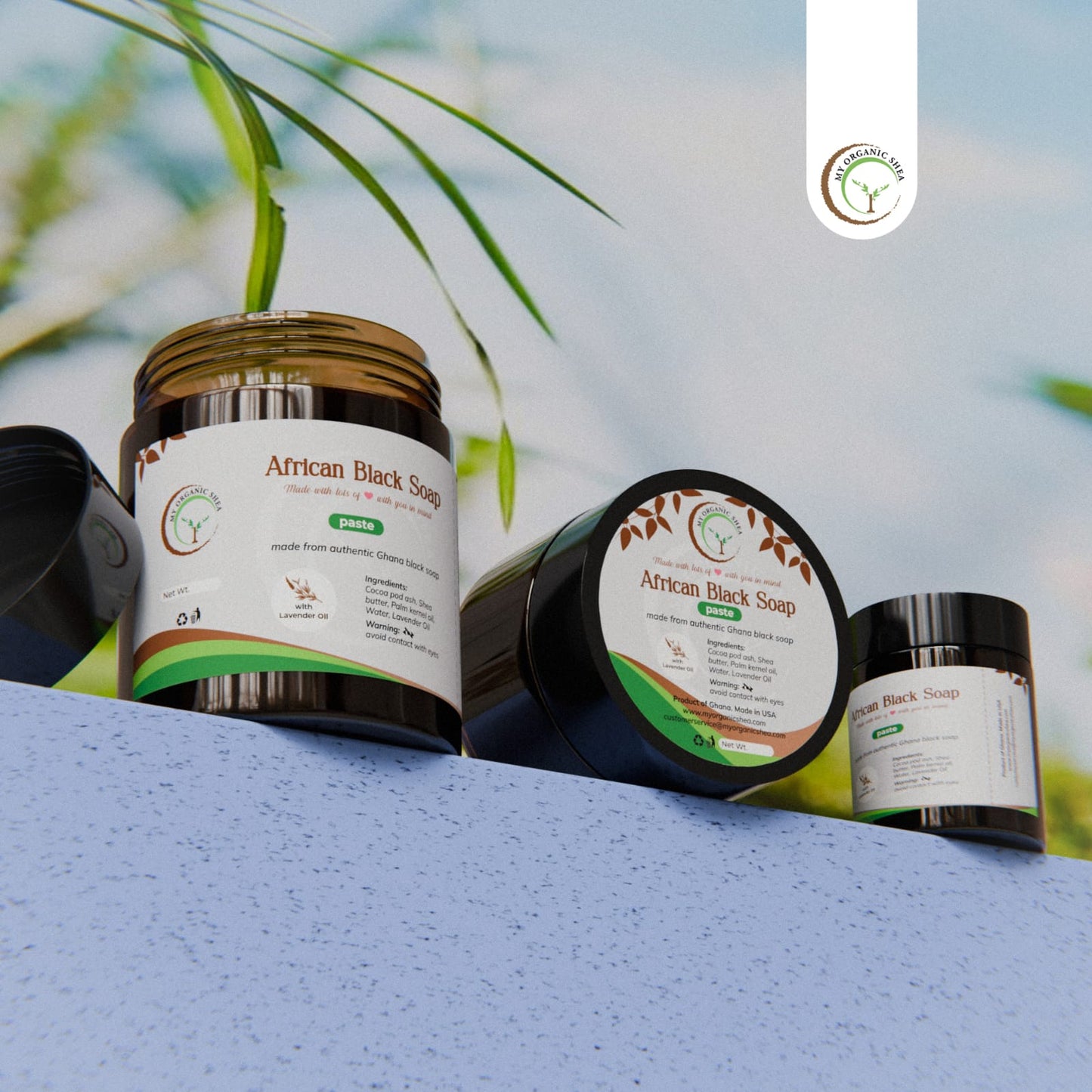 Scented African Black Soap 4oz and 2oz