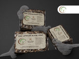 Scented Raw African Black Soap bar (4oz, 2oz)