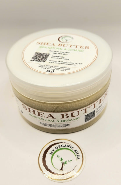 100% Natural unrefined Shea butter from Ghana (1oz/2oz/4oz/8oz per container)