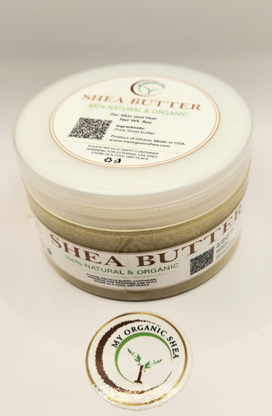 Raw Organic unrefined shea butter (1oz, 2oz, 4oz)