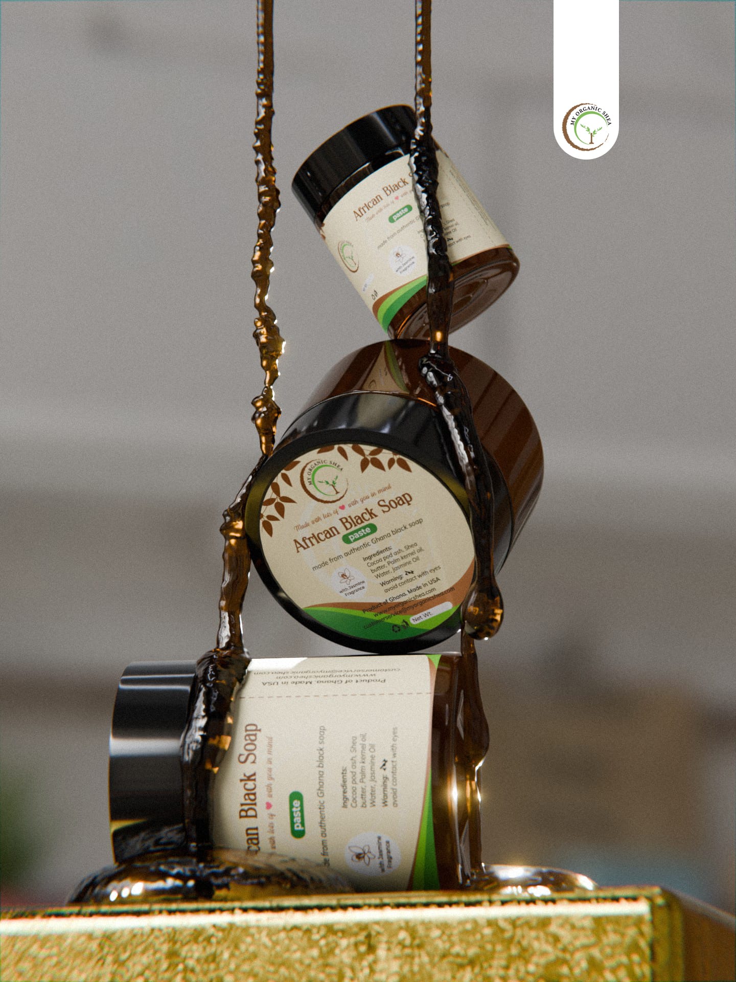 Scented African Black Soap 4oz and 2oz